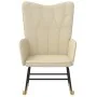 Silla mecedora de tela color crema von , Schaukelstühle - Ref: Foro24-327613, Preis: 113,34 €, Rabatt: %