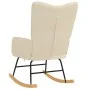 Silla mecedora de tela color crema von , Schaukelstühle - Ref: Foro24-327613, Preis: 113,34 €, Rabatt: %