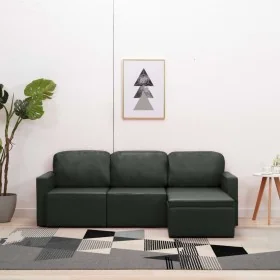Sofá cama modular de 3 plazas cuero sintético gris von , Sofas - Ref: Foro24-288795, Preis: 522,77 €, Rabatt: %