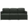 Sofá cama modular de 3 plazas cuero sintético gris by , Sofas - Ref: Foro24-288795, Price: 522,77 €, Discount: %