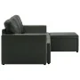 Sofá cama modular de 3 plazas cuero sintético gris by , Sofas - Ref: Foro24-288795, Price: 522,77 €, Discount: %