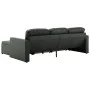 Sofá cama modular de 3 plazas cuero sintético gris by , Sofas - Ref: Foro24-288795, Price: 522,77 €, Discount: %