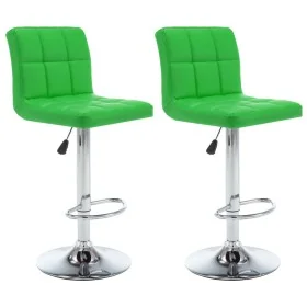 Taburetes de cocina 2 unidades cuero sintético verde by , Kitchen stools - Ref: Foro24-323642, Price: 126,41 €, Discount: %