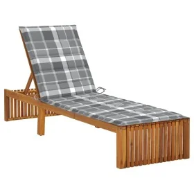Tumbona con cojín madera maciza de acacia by , Loungers - Ref: Foro24-3064163, Price: 216,57 €, Discount: %