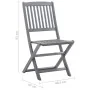 Sillas de jardín plegables 2 uds madera maciza acacia y cojines von , Gartenstühle - Ref: Foro24-3064549, Preis: 119,67 €, Ra...