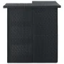 Set de bar para jardín 4 pzas y cojines ratán sintético negro by , Garden sets - Ref: Foro24-3064923, Price: 449,56 €, Discou...