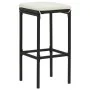 Set de bar para jardín 4 pzas y cojines ratán sintético negro by , Garden sets - Ref: Foro24-3064923, Price: 449,56 €, Discou...