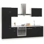 Juego de muebles de cocina 7 piezas madera de ingeniería negro von , Küchenschränke - Ref: Foro24-3067632, Preis: 472,53 €, R...