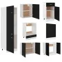 Juego de muebles de cocina 7 piezas madera de ingeniería negro von , Küchenschränke - Ref: Foro24-3067632, Preis: 472,53 €, R...