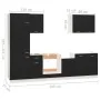 Juego de muebles de cocina 7 piezas madera de ingeniería negro von , Küchenschränke - Ref: Foro24-3067632, Preis: 472,53 €, R...