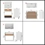 Juego de muebles de cocina 7 piezas madera de ingeniería negro von , Küchenschränke - Ref: Foro24-3067632, Preis: 472,53 €, R...