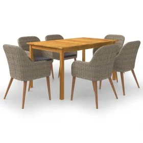 Juego de comedor para jardín 7 piezas marrón von , Gartensets - Ref: Foro24-3067827, Preis: 837,93 €, Rabatt: %