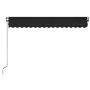 Toldo automático LED sensor de viento gris antracita 450x350 cm by , Awnings - Ref: Foro24-3069214, Price: 627,28 €, Discount: %
