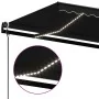 Toldo automático LED sensor de viento gris antracita 450x350 cm by , Awnings - Ref: Foro24-3069214, Price: 627,28 €, Discount: %
