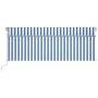 Toldo manual retráctil con persiana y LED azul y blanco 4,5x3 m by , Awnings - Ref: Foro24-3069441, Price: 412,49 €, Discount: %