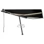 Toldo automático LED sensor de viento gris antracita 400x350 cm by , Awnings - Ref: Foro24-3069834, Price: 898,86 €, Discount: %