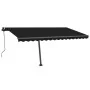 Toldo automático LED sensor de viento gris antracita 400x350 cm by , Awnings - Ref: Foro24-3069834, Price: 898,86 €, Discount: %