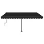 Toldo automático LED sensor de viento gris antracita 400x350 cm by , Awnings - Ref: Foro24-3069834, Price: 898,86 €, Discount: %