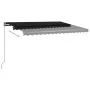 Toldo automático LED sensor de viento gris antracita 400x350 cm by , Awnings - Ref: Foro24-3069834, Price: 898,86 €, Discount: %