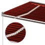 Toldo automático LED sensor de viento naranja marrón 600x350 cm by , Awnings - Ref: Foro24-3069895, Price: 999,70 €, Discount: %