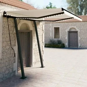 Toldo automático con LED sensor de viento color crema 3,5x2,5 m by , Awnings - Ref: Foro24-3070132, Price: 586,95 €, Discount: %