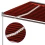 Toldo automático LED sensor de viento naranja marrón 6x3,5 m by , Awnings - Ref: Foro24-3070295, Price: 1,00 €, Discount: %
