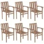 Sillas de jardín apilables 6 uds madera maciza teca con cojines von , Gartenstühle - Ref: Foro24-3073429, Preis: 751,46 €, Ra...