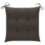 Sillas de jardín apilables 6 uds madera maciza teca con cojines von , Gartenstühle - Ref: Foro24-3073429, Preis: 751,46 €, Ra...
