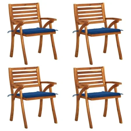 Sillas de jardín con cojines 4 unidades madera maciza de acacia von , Gartenstühle - Ref: Foro24-3075184, Preis: 388,40 €, Ra...