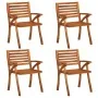 Sillas de jardín con cojines 4 unidades madera maciza de acacia von , Gartenstühle - Ref: Foro24-3075184, Preis: 388,40 €, Ra...