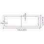 Tablero de mesa madera maciza roble sin tratar 120x40x(2-6) cm von , Tischplatten - Ref: Foro24-3156309, Preis: 75,18 €, Raba...