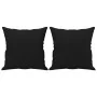 Sofá de 3 plazas con cojines tela de microfibra negro 180 cm by , Sofas - Ref: Foro24-3200980, Price: 349,82 €, Discount: %