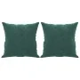 Sofá de 2 plazas con cojines terciopelo verde oscuro 120 cm by , Sofas - Ref: Foro24-3200937, Price: 277,39 €, Discount: %