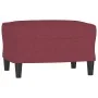 Sillón con taburete tela rojo tinto 60 cm von , Sofas - Ref: Foro24-3201133, Preis: 216,28 €, Rabatt: %