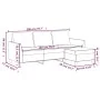 Sofá de 3 plazas con taburete cuero sintético rojo tinto 180 cm by , Sofas - Ref: Foro24-3201125, Price: 292,54 €, Discount: %