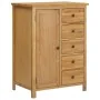 Armario de madera maciza de roble 76x52x105 cm de , Armarios roperos - Ref: Foro24-289199, Precio: 394,22 €, Descuento: %