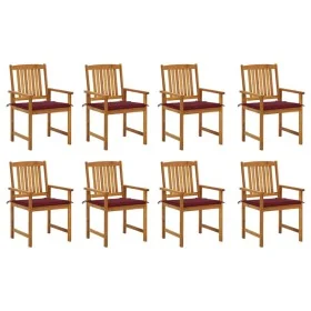 Sillas de jardín con cojines 8 uds madera maciza de acacia von , Gartenstühle - Ref: Foro24-3078175, Preis: 615,93 €, Rabatt: %