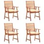 Sillas comedor de jardín y cojines 4 uds madera maciza acacia de , Sillas de jardín - Ref: Foro24-3078322, Precio: 311,03 €, ...