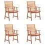 Sillas comedor de jardín y cojines 4 uds madera maciza acacia von , Gartenstühle - Ref: Foro24-3078329, Preis: 304,58 €, Raba...
