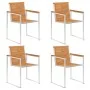 Sillas de jardín y cojines 4 unidades madera maciza de acacia by , Garden chairs - Ref: Foro24-3078485, Price: 501,84 €, Disc...