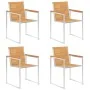 Sillas de jardín 4 unidades con cojines madera maciza teca von , Gartenstühle - Ref: Foro24-3078554, Preis: 540,18 €, Rabatt: %