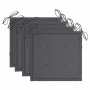Sillas de jardín 4 unidades con cojines madera maciza teca von , Gartenstühle - Ref: Foro24-3078554, Preis: 540,18 €, Rabatt: %