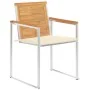 Sillas de jardín 4 unidades con cojines madera maciza teca von , Gartenstühle - Ref: Foro24-3078556, Preis: 539,78 €, Rabatt: %