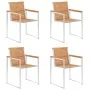 Sillas de jardín 4 unidades con cojines madera maciza teca von , Gartenstühle - Ref: Foro24-3078580, Preis: 548,26 €, Rabatt: %