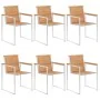 Sillas de jardín y cojines 6 unidades madera maciza de acacia by , Garden chairs - Ref: Foro24-3078604, Price: 829,01 €, Disc...