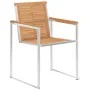 Sillas de jardín y cojines 6 unidades madera maciza de acacia by , Garden chairs - Ref: Foro24-3078604, Price: 829,01 €, Disc...