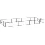 Perrera acero 21 m² negra by , Dog kennels and fences - Ref: Foro24-3082131, Price: 361,37 €, Discount: %