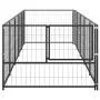Perrera acero 5 m² negra by , Dog kennels and fences - Ref: Foro24-3082095, Price: 230,72 €, Discount: %