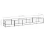 Perrera acero 5 m² negra by , Dog kennels and fences - Ref: Foro24-3082095, Price: 230,72 €, Discount: %