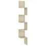 Estantería esquina pared madera roble ahumado 20x20x127,5 cm de , Estantes y estanterías - Ref: Foro24-807280, Precio: 30,07 ...